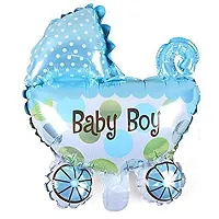 GROOVY DUDZ Baby Shower Combo Decorations Set-49Pcs Baby Shower Balloon, Latex, Baby Pram Foil, Baby with for Maternity, Pregnancy Photoshoot Material Items Supplies-thumb3