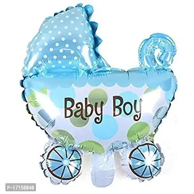 GROOVY DUDZ Baby Shower Combo Decorations Set-49Pcs Baby Shower Balloon, Latex, Baby Pram Foil, Baby with for Maternity, Pregnancy Photoshoot Material Items Supplies-thumb4