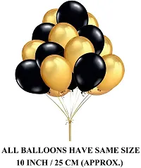 Happy Anniversary Decoration Kit For Home -56 Items Black Gold Combo Set , Balloons, Foil Balloons-thumb4