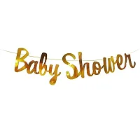 GROOVY DUDZ Baby Shower Letter Foil Banner, Latex, Star Foil Balloon with Moon Foil Balloon Baby Shower Decorations Item Combo Set For Maternity, Pregnancy Photoshoot Material Items Supplies - 61Pcs-thumb3