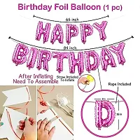 GROOVY DUDZ Unicorn Theme Birthday Decorations Combo Set- 73Pcs Kit with Happy Birthday pink foil, Head Foil, Metallic Balloons - Happy Birthday Decoration Kit for Girls / Unicorn Birthday Decorations-thumb3