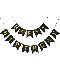 GROOVY DUDZ 1st Birthday Theme Decorations Bundle with Milestone Photo Banner Newborn to 12 Months, Metallic Balloons, Star  1 Number Balloon Black  Brown Pack of 35 Pcs-thumb1