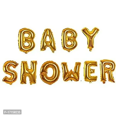 GROOVY DUDZ Baby Shower Decoration Items Set-50Pcs Baby Shower Party Decoration Items with Balloon, Latex Balloon, Star Foil Balloon,Blue and Pink baby With Foil Curtain , Maternity, Pregnancy-thumb3