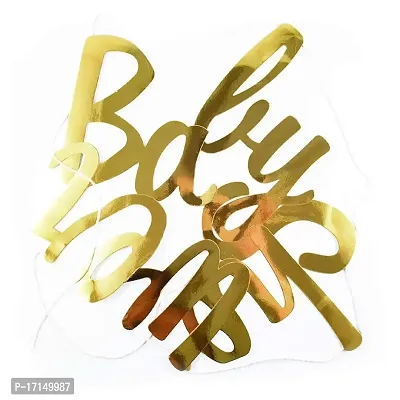 GROOVY DUDZ Baby Shower Combo Decorations Set-49Pcs Baby Shower Balloon, Latex, Star Foil Balloon, Baby with for Maternity, Pregnancy Photoshoot Material Items Supplies-thumb4