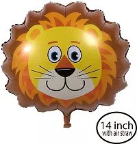 GROOVY DUDZ Jungle Theme Decoration Animal Theme Birthday Party Decorations, Animal Balloons, Birthday Balloon (Multicolor, Pack of 49)-thumb3