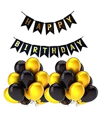 GROOVY DUDZ 1st Birthday Theme Decorations Bundle with Milestone Photo Banner Newborn to 12 Months, Metallic Balloons, Star  1 Number Balloon Black  Brown Pack of 35 Pcs-thumb2