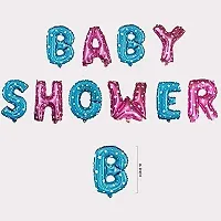 GROOVY DUDZ Baby Shower Combo Decorations Set-50Pcs Baby Shower Balloon, Latex, glue dot, Baby with for Maternity, Pregnancy Photoshoot Material Items Supplies-thumb1