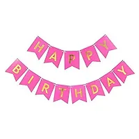 GROOVY DUDZ Unicorn Theme Birthday Decorations Combo Set- 52Pcs Kit with Happy Birthday Bunting, 40 Metallic Balloons - Happy Birthday Decoration Kit for Girls / Unicorn Birthday Decorations-thumb3