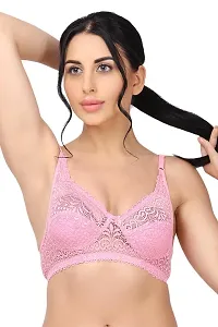 Stylish Net Solid Bras For Women Pack of 6-thumb1