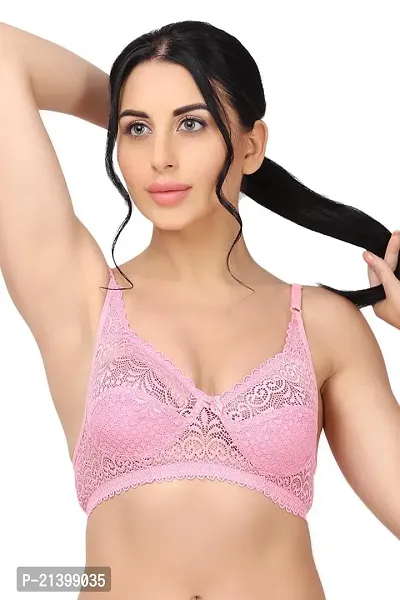 Stylish Net Solid Bras For Women Pack of 6-thumb2