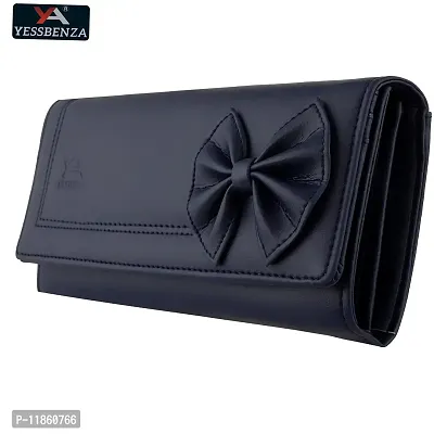 YESSBENZA Women's Elite Attractive Women Handbags Wallet Purse Clutch 6 Cards Slot YTFC-3703 Blue-thumb4