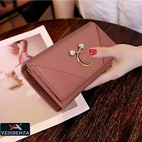 YESSBENZA Women's and Girls Synthetics Faux Leather New Premium Styles Latest Women Clutches Wallets Purses Handbags (Peach)-thumb3