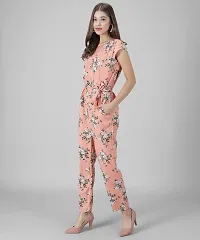 Stylish Multicoloured Crepe Printed Jumpsuit For Women-thumb1