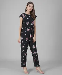 Stylish Multicoloured Crepe Printed Jumpsuit For Women-thumb2