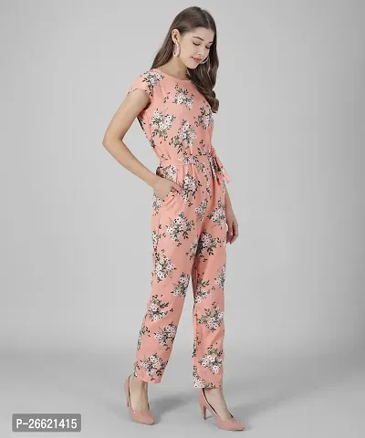 Stylish Multicoloured Crepe Printed Jumpsuit For Women-thumb3