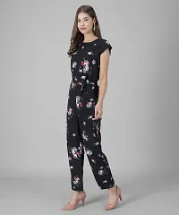 Stylish Multicoloured Crepe Printed Jumpsuit For Women-thumb1