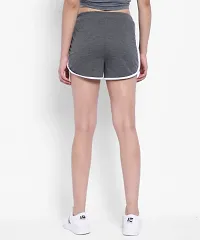 Elizy Women Grey Hosery Short-thumb3