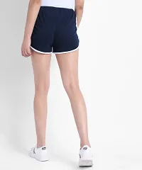 Elizy Women Blue Hosery Short-thumb2