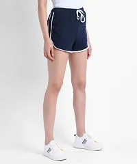 Elizy Women Blue Hosery Short-thumb3