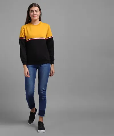 Trendy Fleece Solid Pullover For Women