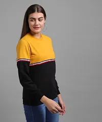 Trendy Attractive Mustured Black Mid Tape Pullover-thumb2