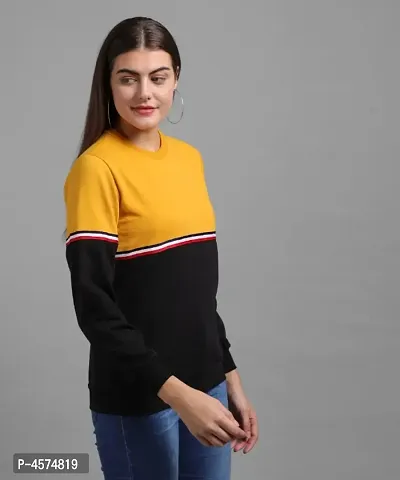 Trendy Attractive Mustured Black Mid Tape Pullover-thumb3
