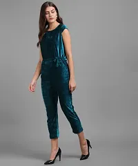 Vivient women  Green Velvet jumpsuits-thumb1