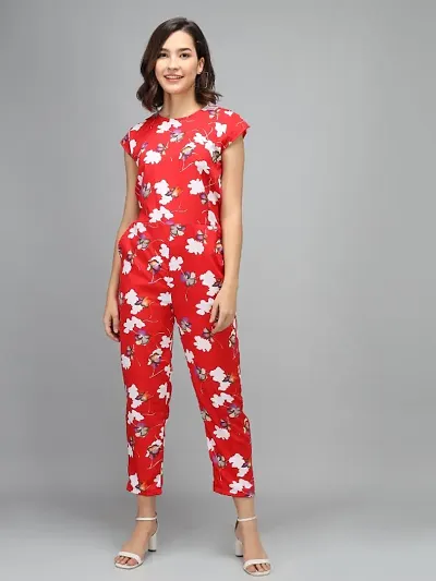 Trendy Printed Crepe Jumpsuits for Women
