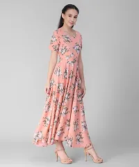Women Crepe Printed Dress-thumb3