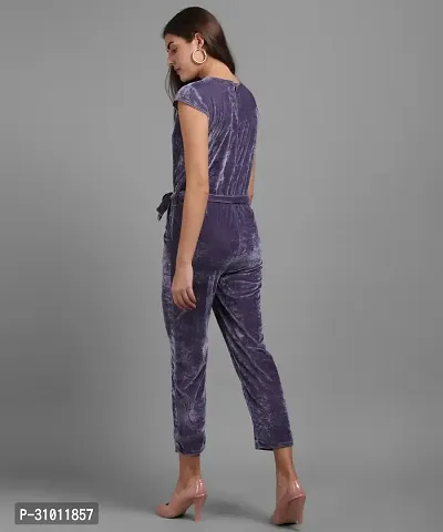 Stylish Velvet Jumpsuit for Women-thumb4