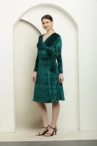 Stylish Velvet Dress for Women-thumb1