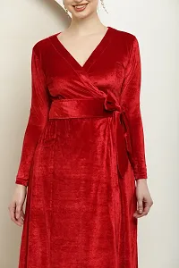 Stylish Velvet Dress for Women-thumb2