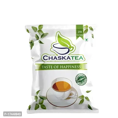 CHASKATEA Classic Natural Tea Powder | Assam Tea Leaves | Regular Tea | Aromatic Chai | Perfect Blend of Tea Spices (250Gm)-thumb0