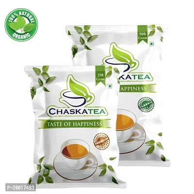 CHASKATEA Classic Tea Powder 500g | Premium Tea 250g | Combo Pack of Tea | Perfect Blend of Tea Spices | Daily Refreshment (with Free Tea strainer)-thumb0