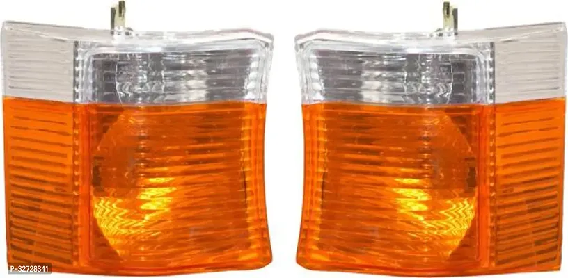 Allpartssource Side Indicator Lamp Set Suitable BAJAJ Three Wheeler GC1000 Car Reflector Light (Yellow White)-thumb0