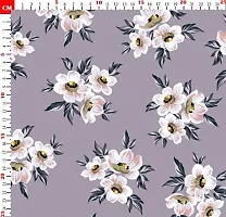 TailoringIndia Soft Flower Print On Fabric Material | Chiffon | Multi | 1 Meter | TI-1541-Chiffon_1 Meter-thumb1
