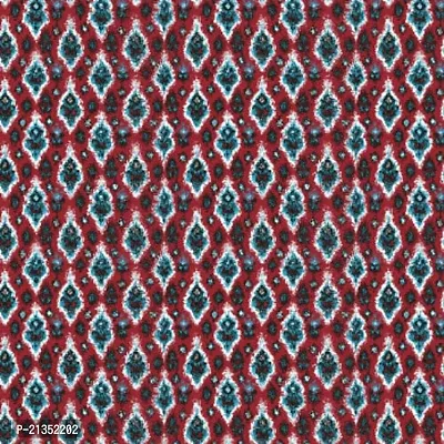 TailoringIndia Ikat Print On Fabric Material | Soft Satin | 2.5 Meter | Multi | TI-847-Soft Satin_2.5 Meter-thumb3