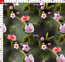 TailoringIndia Nature Garedn Flower Print On Fabric Material | Kota Doriya | 3 Meter | Multi | TI-1334-Kota Doriya_3 Meter-thumb1