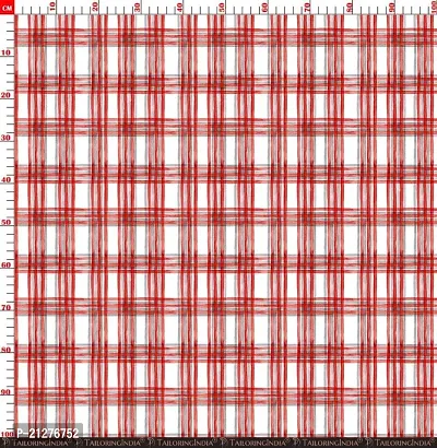 TailoringIndia Broad Checks Print On Fabric Material | Poly Cambric | Multi | 1 Meter | TI_Geometric_49-Poly Cambric_1 Meter-thumb3
