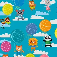 TailoringIndia Balloon Kids Print On Fabric Material | Taffeta Fabric | 1 Meter | Multi | TI-1291-Taffeta Fabric_2 Meter-thumb2