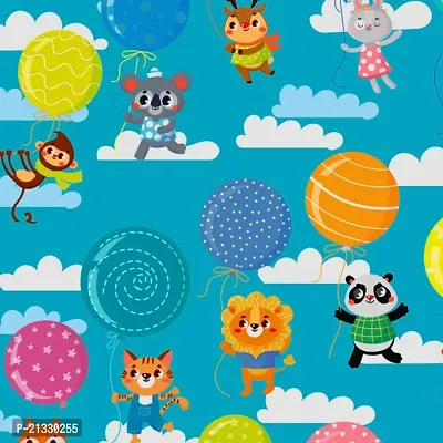 TailoringIndia Balloon Kids Print On Fabric Material | Taffeta Fabric | 1 Meter | Multi | TI-1291-Taffeta Fabric_2 Meter-thumb3