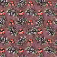 TailoringIndia Seamless Flowers Print On Fabric Material | Poly Cambric | 1 Meter | Multi | TI-1366-Poly Cambric_2 Meter-thumb2