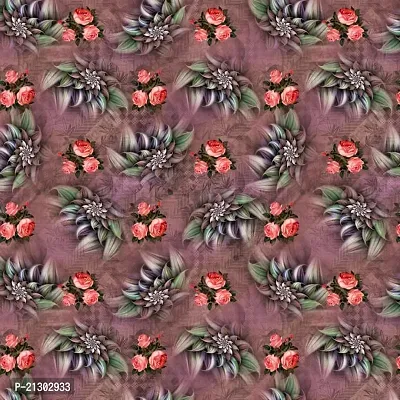 TailoringIndia Seamless Flowers Print On Fabric Material | Poly Cambric | 1 Meter | Multi | TI-1366-Poly Cambric_2 Meter-thumb3