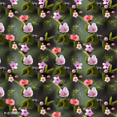 TailoringIndia Nature Garedn Flower Print On Fabric Material | Kota Doriya | 3 Meter | Multi | TI-1334-Kota Doriya_3 Meter-thumb3