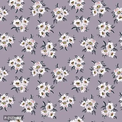 TailoringIndia Soft Flower Print On Fabric Material | Chiffon | Multi | 1 Meter | TI-1541-Chiffon_1 Meter-thumb3