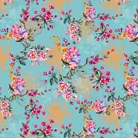 TailoringIndia Translucent Soft Watercolor Flower Print On Fabric Material | Kota Doriya | 3 Meter | Multi | TI-1305-Kota Doriya_3 Meter-thumb2