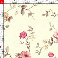 TailoringIndia Uvessh Flower Print On Fabric Material | Poly Mull Blend | Multi | 1 Meter | TI_51-Poly Mull Blend_1 Meter-thumb1