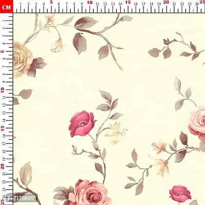 TailoringIndia Uvessh Flower Print On Fabric Material | Poly Mull Blend | Multi | 1 Meter | TI_51-Poly Mull Blend_1 Meter-thumb2