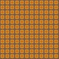 TailoringIndia Yellow Wallpaper Ajrakh Print On Fabric Material | Poly Linen Blend | 1 Meter | Multi | TI-938-Poly Linen Blend_2 Meter-thumb2