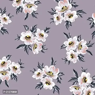TailoringIndia Soft Flower Print On Fabric Material | Chiffon | Multi | 1 Meter | TI-1541-Chiffon_1 Meter-thumb0